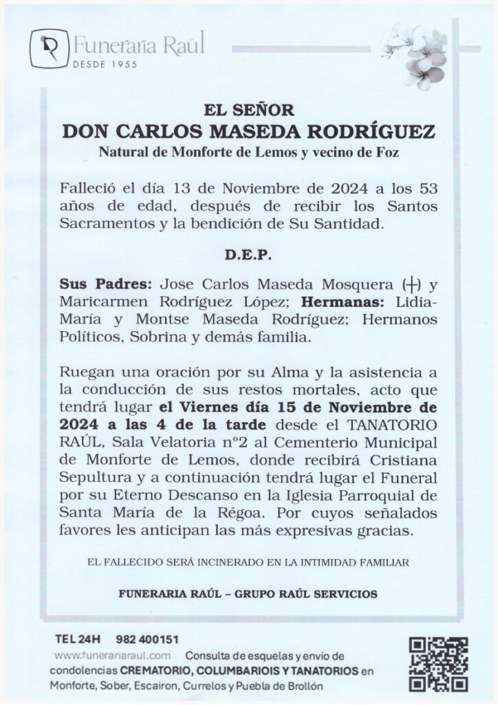 EL SEÑOR DON CARLOS MASEDA RODRIGUEZ